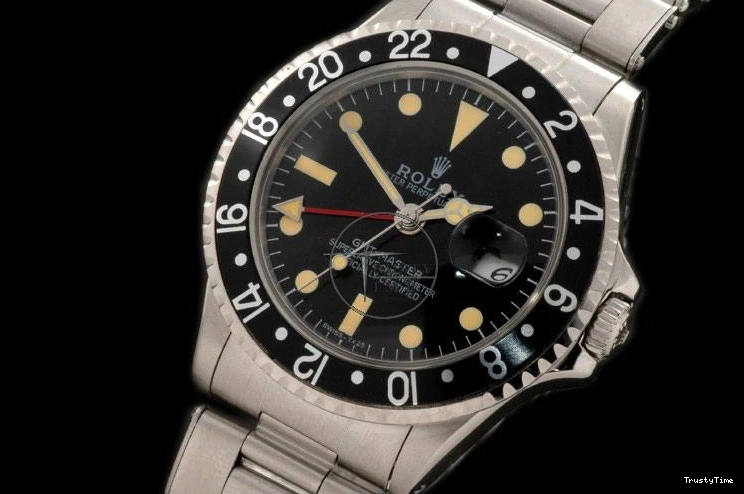 0218 ROLGMT016C – Vintage GMT SS Black Bezel Swiss Eta 2836- Versatile 962